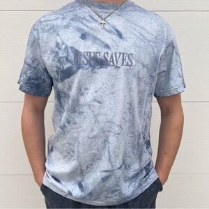 JESUS SAVES embroidered Christian Tshirt